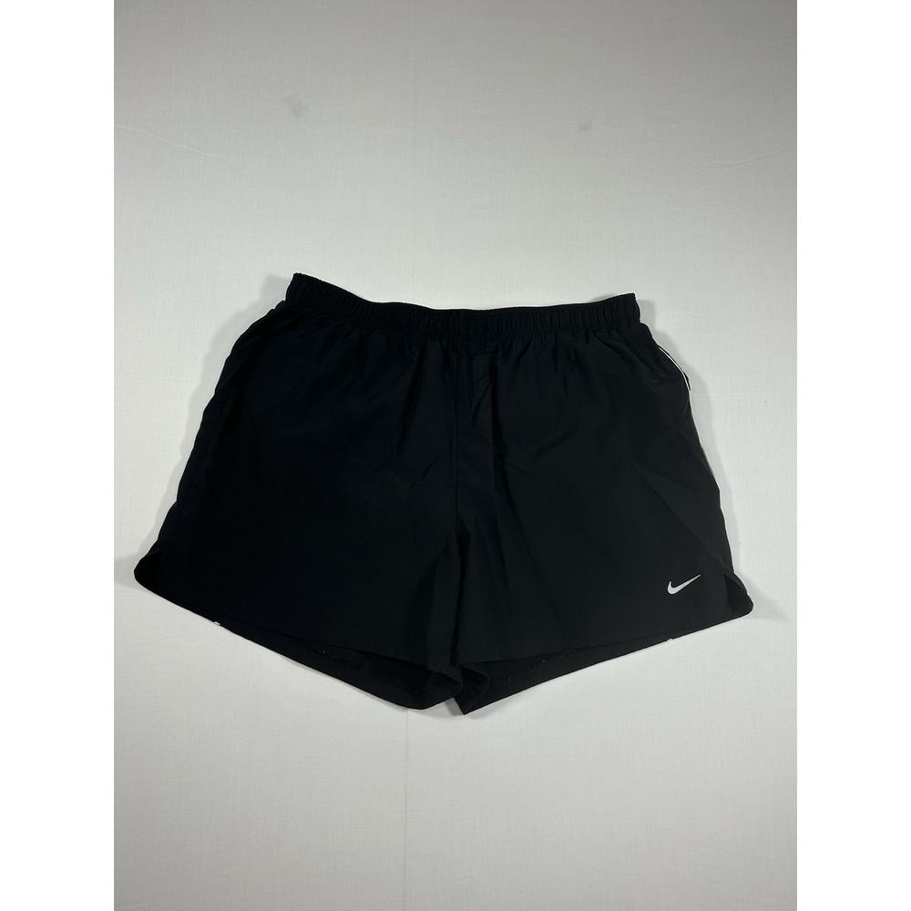 Nike Dri Fit Running Athletic Shorts Women's Medium (8-10) Black Gym